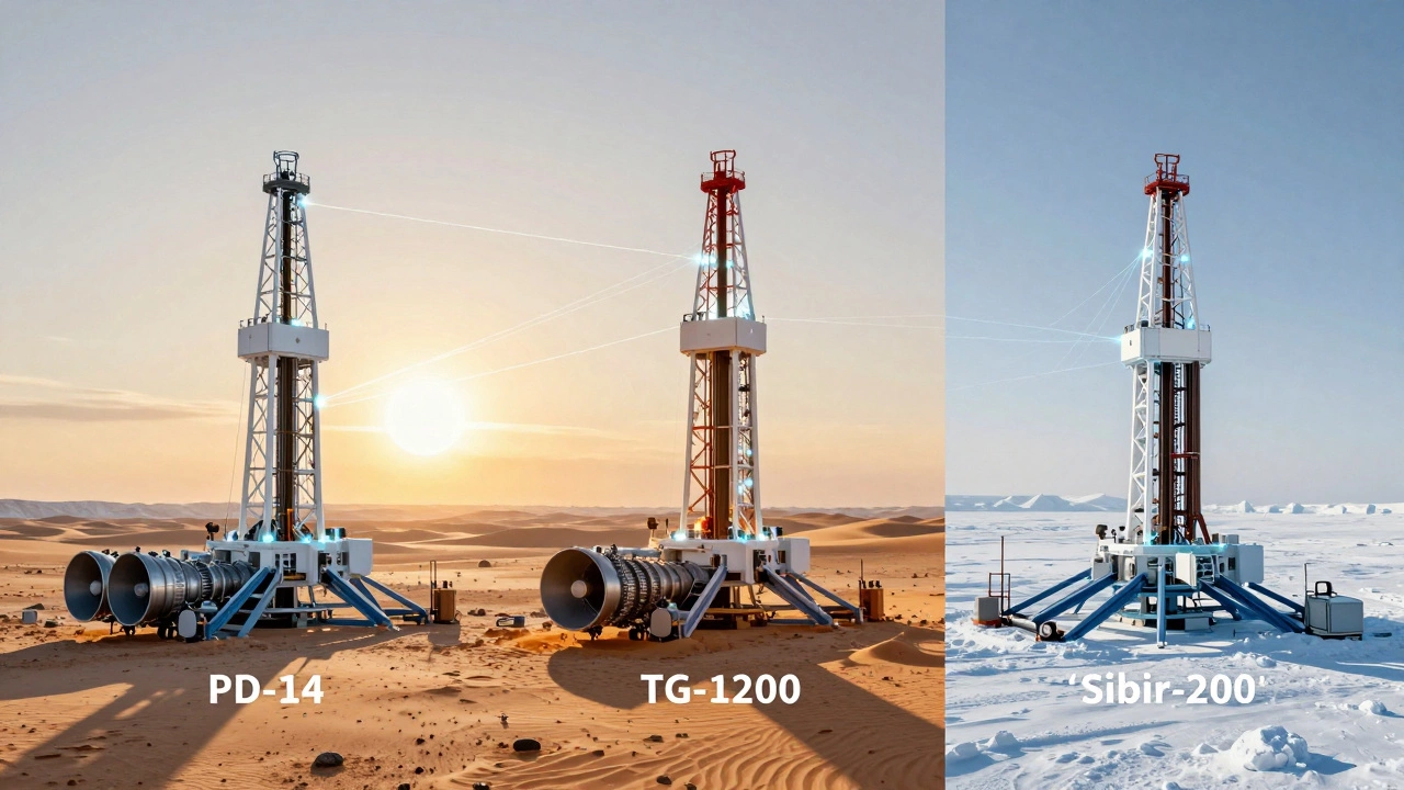 Три промышленных цифровых двойника — двигатель, турбина и буровой станок — в их природных условиях с выделенными данными.