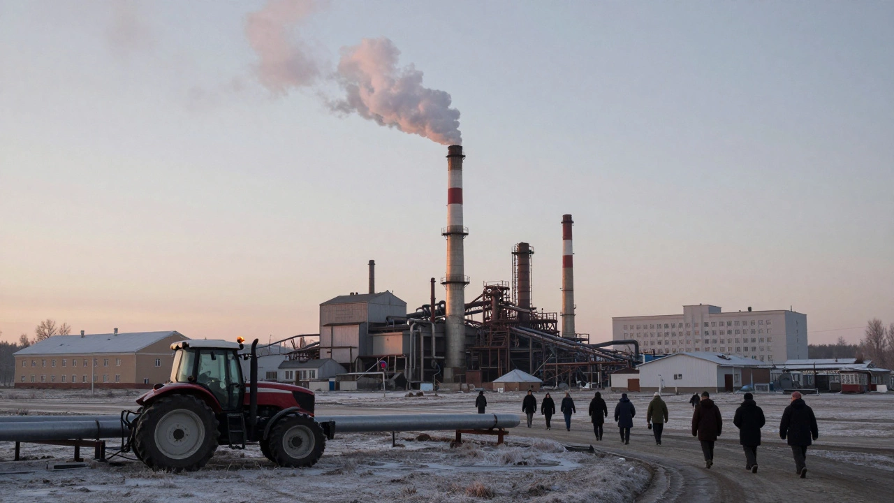 Завод держит регион на плаву: школа, больница и трактор — всё зависит от него.