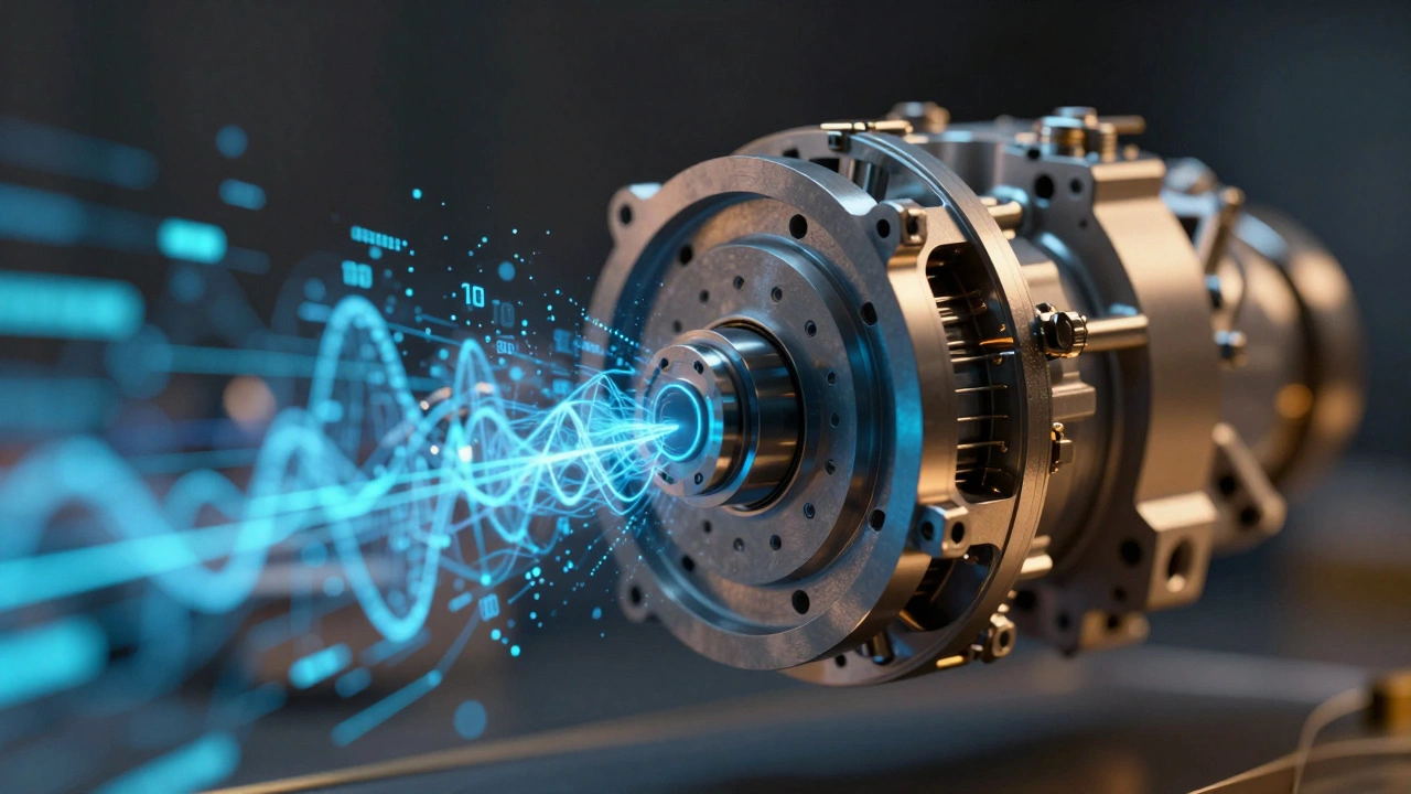 Анализ данных ИИ вокруг детали двигателя для предиктивного обслуживания оборудования