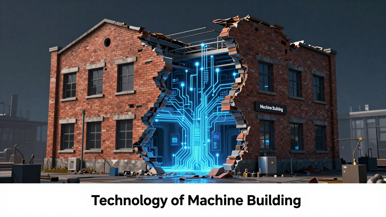 Здание машиностроения держится на скрытой сети современных технологий: ИИ, 3D-печать и цифровые двойники.